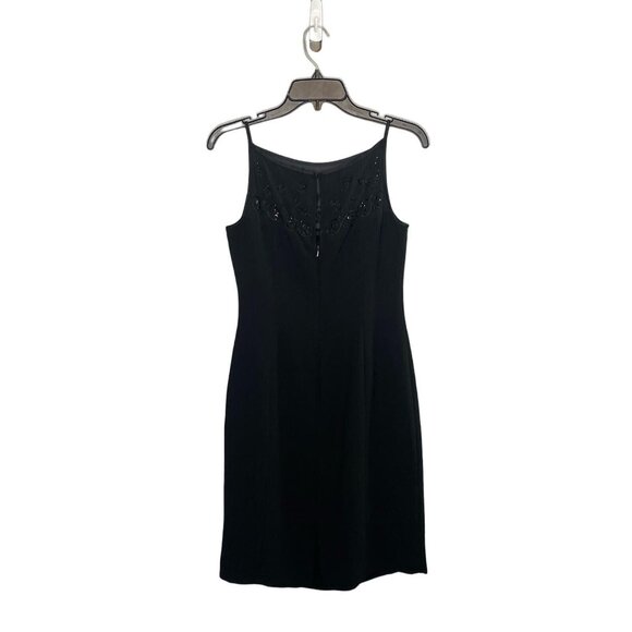 Jones New York Formal / Semi-Formal Dress Sz 4 Sleeveless Spaghetti Strap Black - Picture 1 of 8